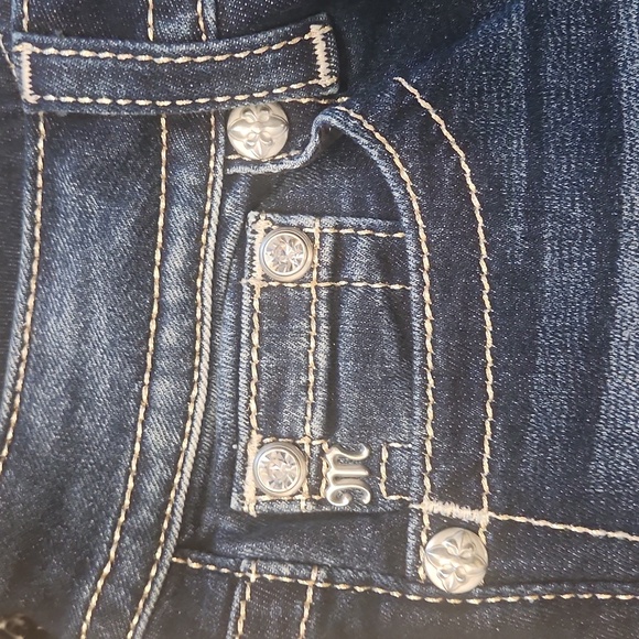 Miss Me Dark Blue Flare Jeans - Picture 3 of 10